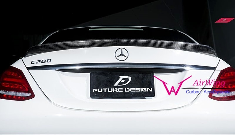 W205 Sedan- Mode style carbon trunk spoiler 02